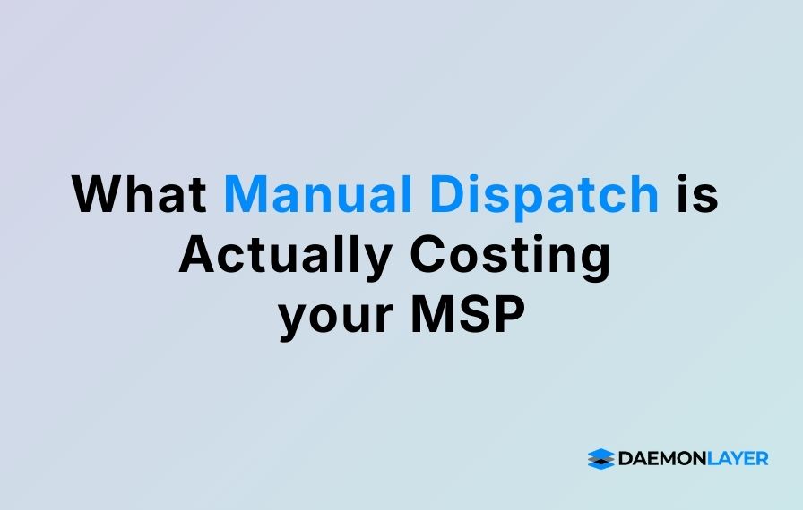 Manual Dispatch cost